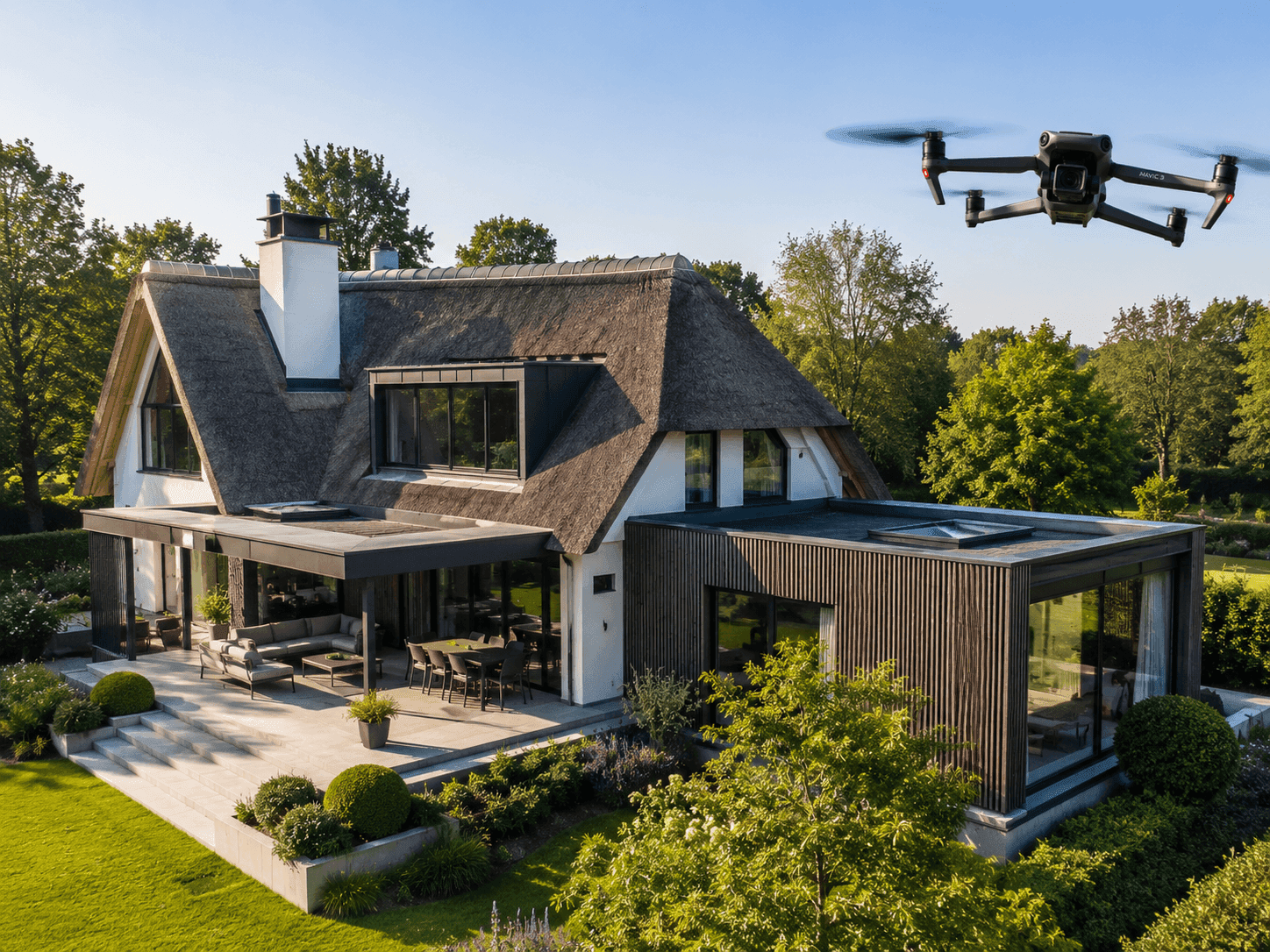 Drone vastgoedfotografie